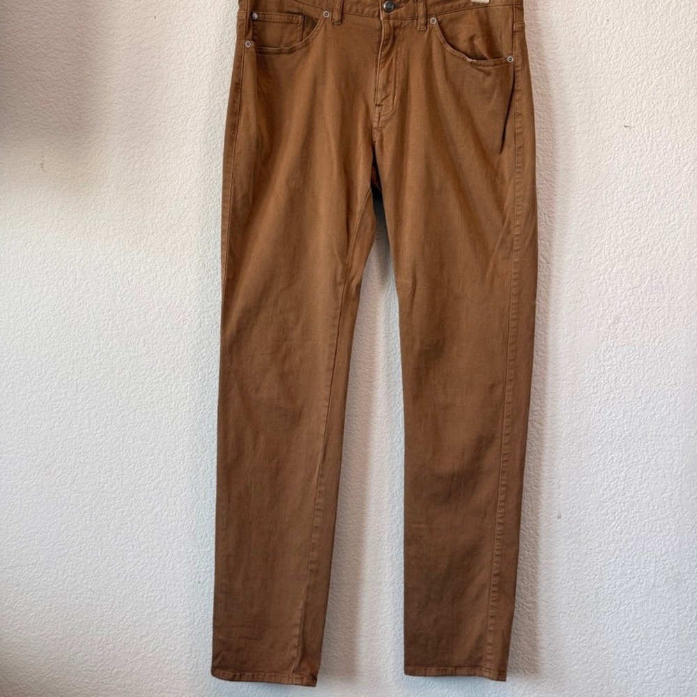 Peter Millar Pants Cotton Modal Stretch Mens Brown 33 Five-Pocket Trousers
